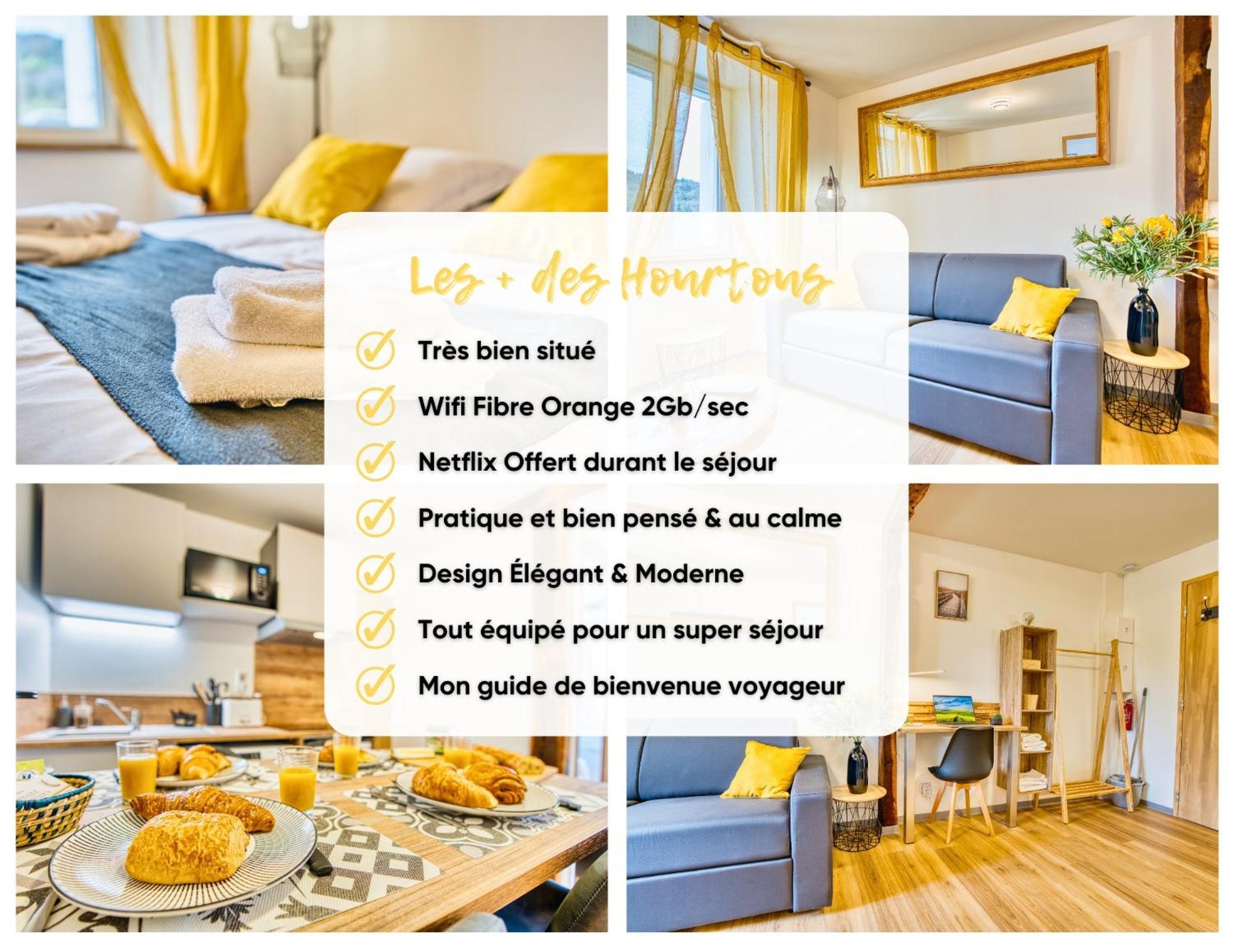 Les Hourtous Netflix Wi-Fi Fibre Terasse 4 Pers Apartment Banassac Exterior foto